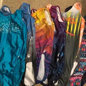 6 gently used or never worn leo’s!